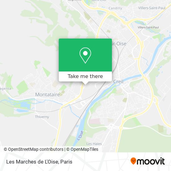 Les Marches de L'Oise map
