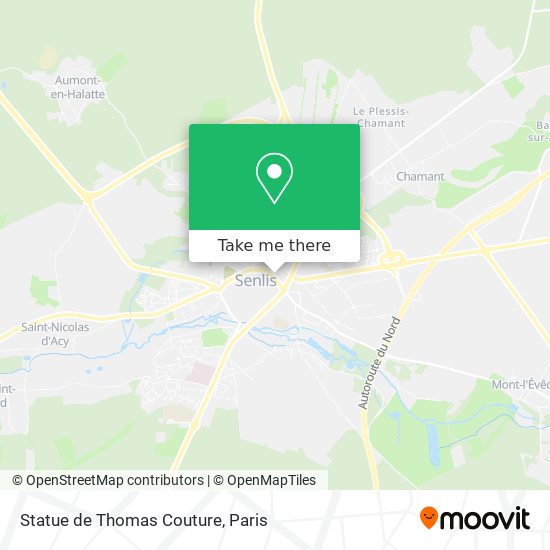 Mapa Statue de Thomas Couture