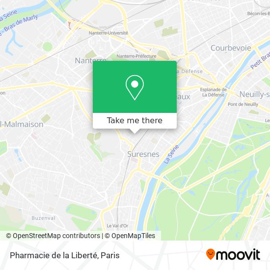 Mapa Pharmacie de la Liberté