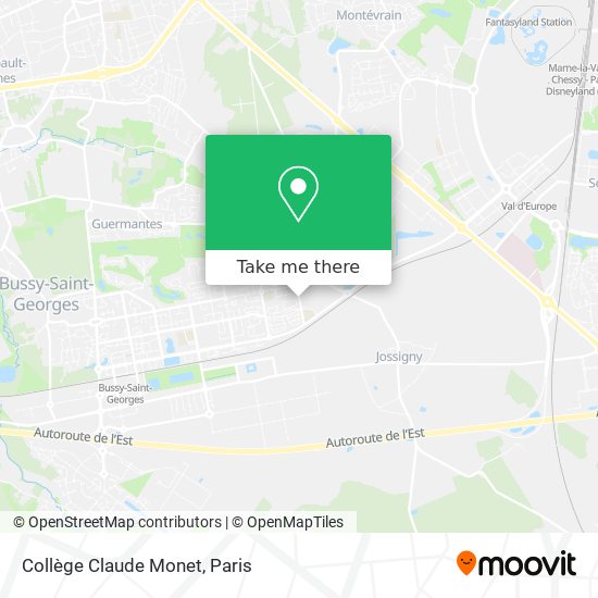 Mapa Collège Claude Monet