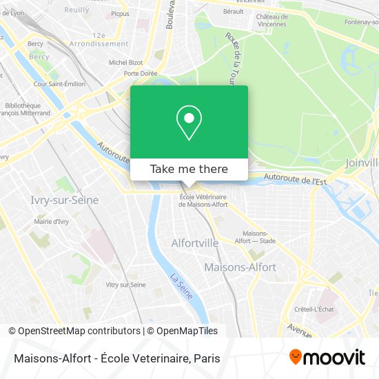 Mapa Maisons-Alfort - École Veterinaire