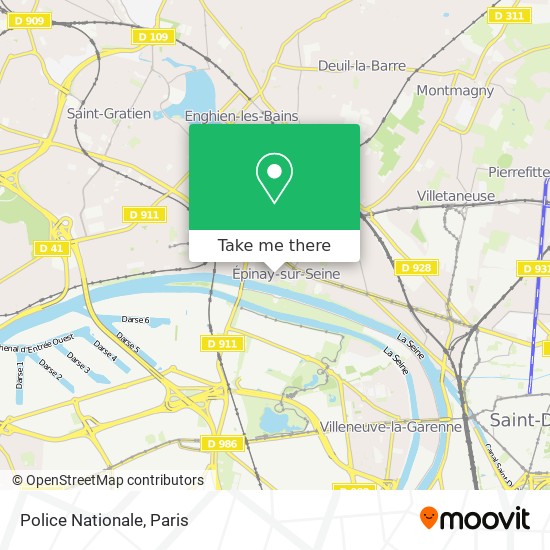 Police Nationale map