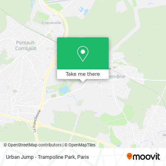 Mapa Urban Jump - Trampoline Park
