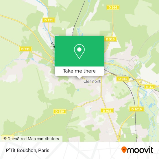 P'Tit Bouchon map