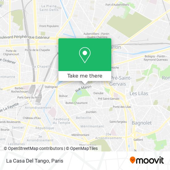 La Casa Del Tango map