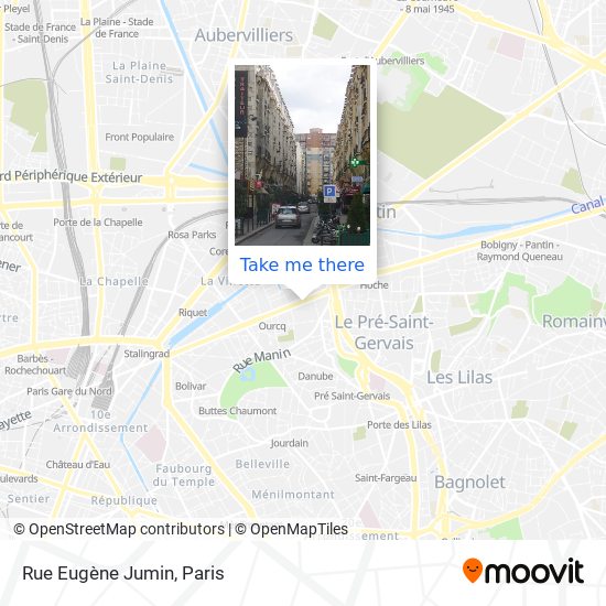 Mapa Rue Eugène Jumin