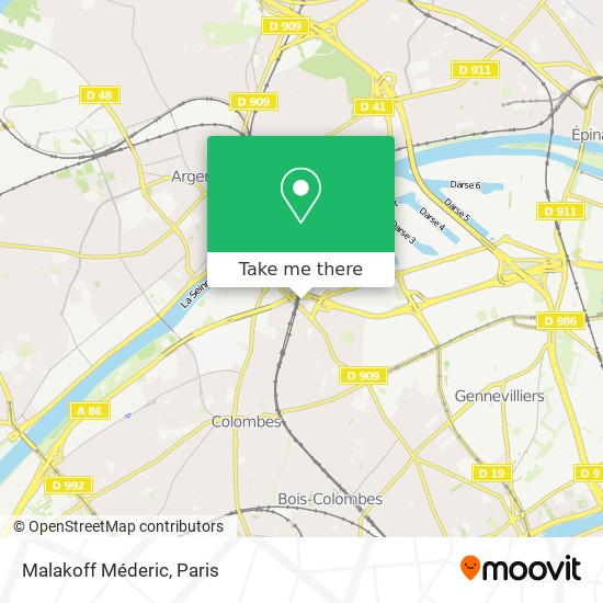 Malakoff Méderic map