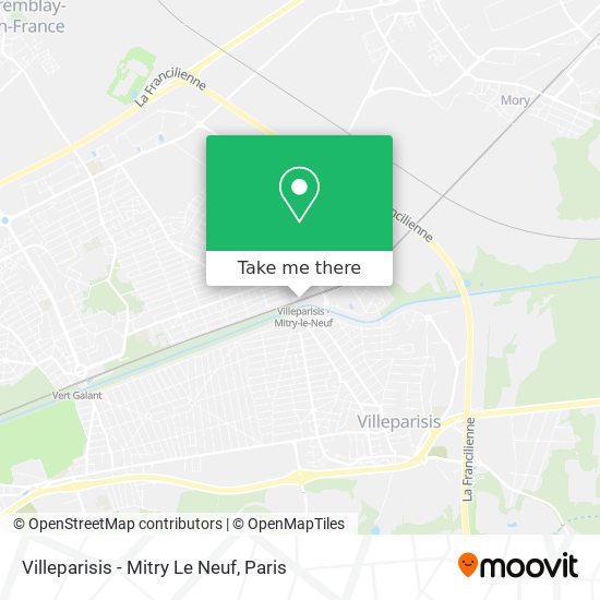 Mapa Villeparisis - Mitry Le Neuf