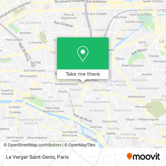 Mapa Le Verger Saint-Denis