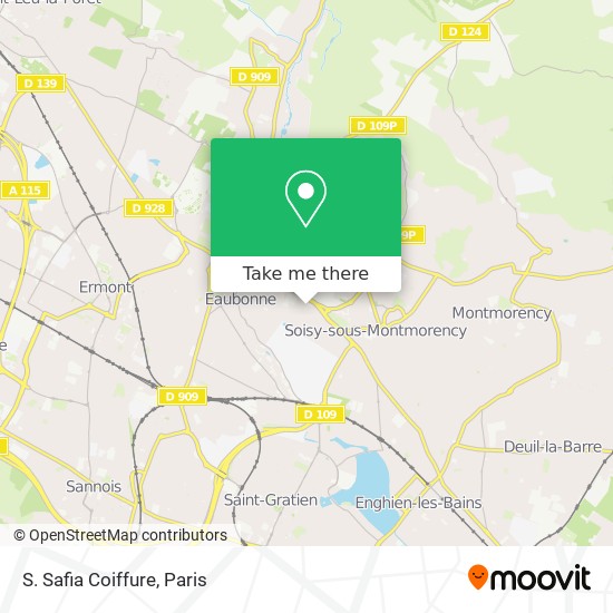 S. Safia Coiffure map