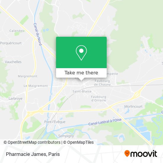 Pharmacie James map