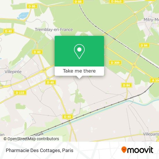 Pharmacie Des Cottages map