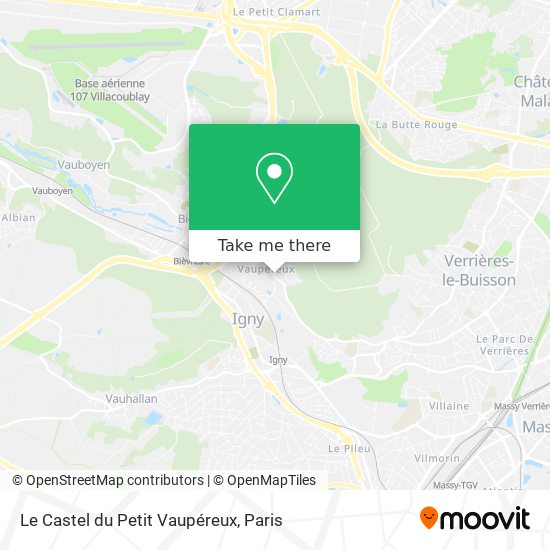 Le Castel du Petit Vaupéreux map