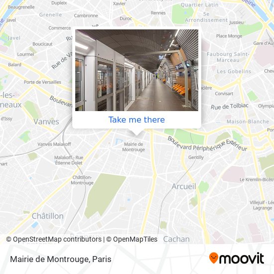 Mapa Mairie de Montrouge