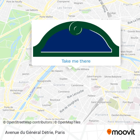 Avenue du Général Détrie map