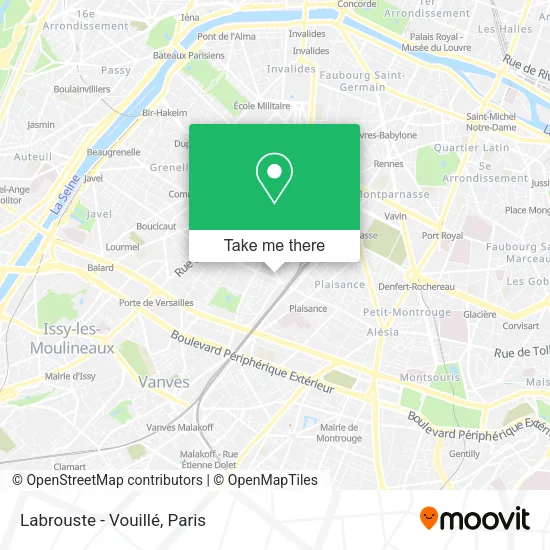 Labrouste - Vouillé map