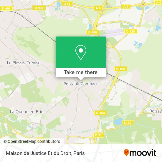 Mapa Maison de Justice Et du Droit