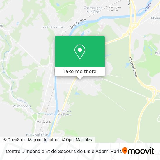 Centre D'Incendie Et de Secours de L'Isle Adam map