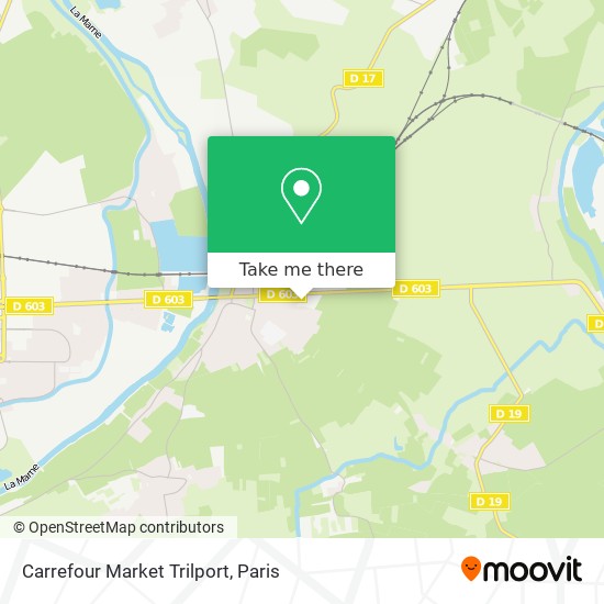 Mapa Carrefour Market Trilport