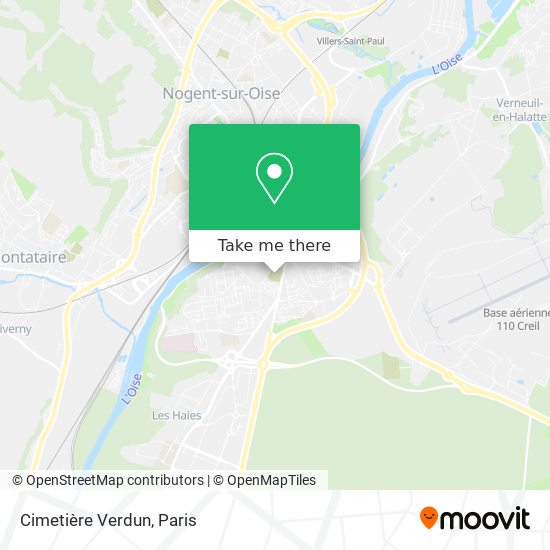 Mapa Cimetière Verdun