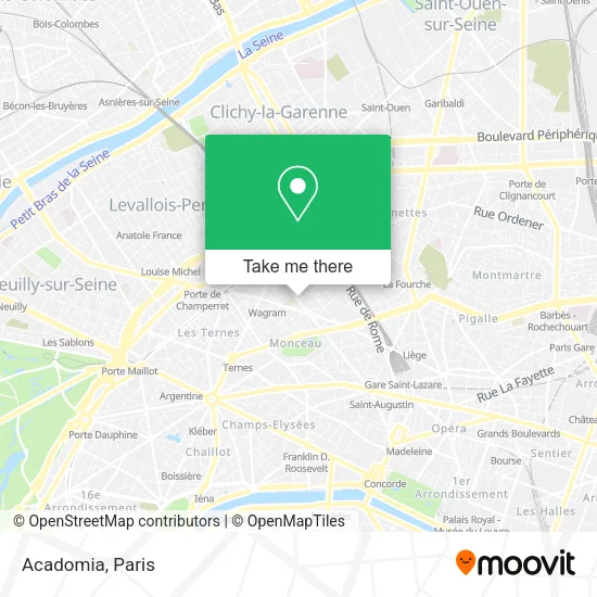 Acadomia map