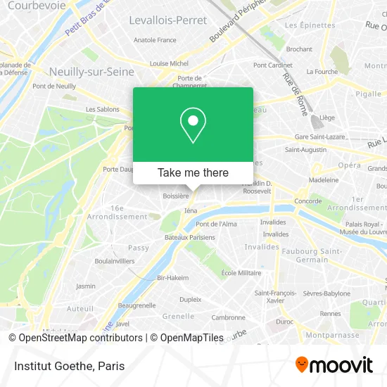 Institut Goethe map