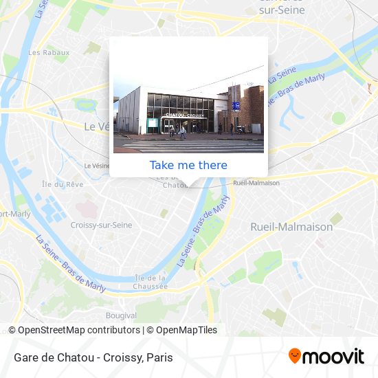 Mapa Gare de Chatou - Croissy