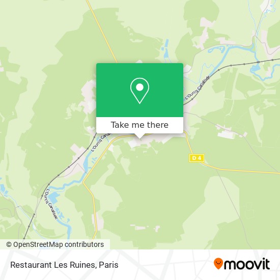 Restaurant Les Ruines map