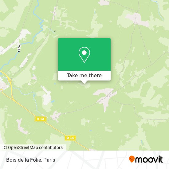 Bois de la Folie map