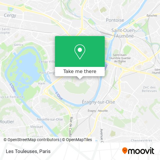 Les Touleuses map