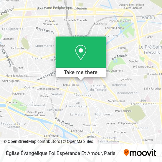 Église Évangélique Foi Espérance Et Amour map