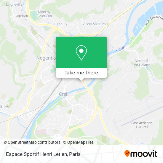 Mapa Espace Sportif Henri Letien