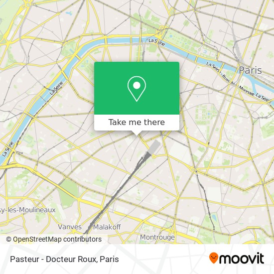 Pasteur - Docteur Roux map