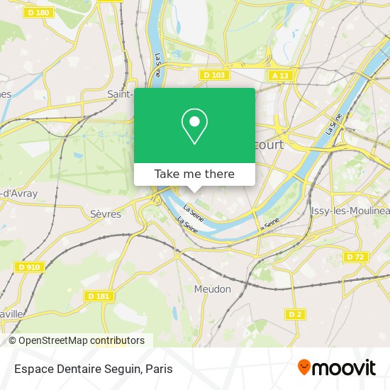 Espace Dentaire Seguin map