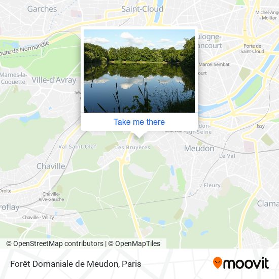 Mapa Forêt Domaniale de Meudon