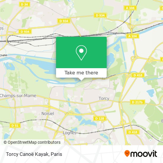 Mapa Torcy Canoë Kayak