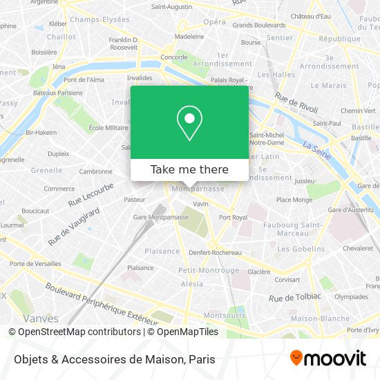 Objets & Accessoires de Maison map