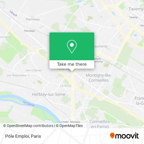 Pôle Emploi map