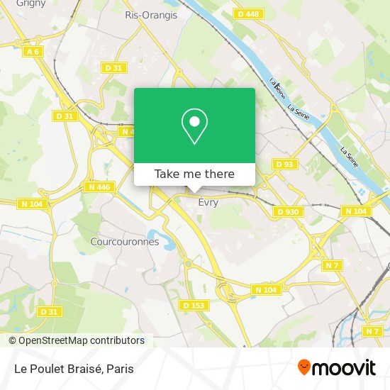 Le Poulet Braisé map