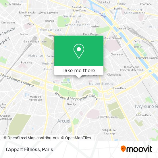 L'Appart Fitness map