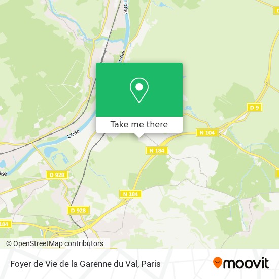 Foyer de Vie de la Garenne du Val map