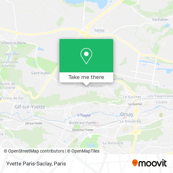 Yvette Paris-Saclay map