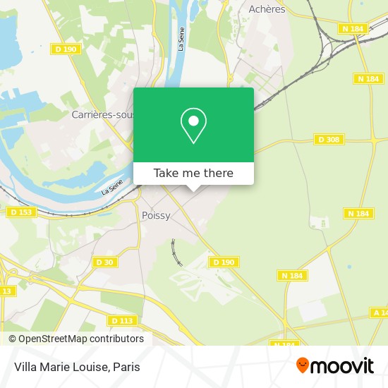 Mapa Villa Marie Louise