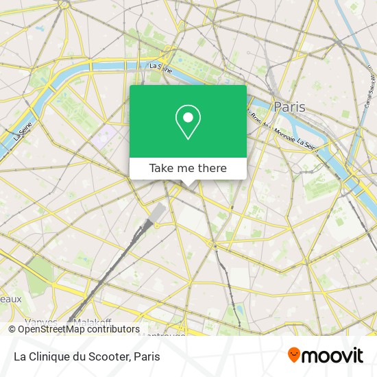 Mapa La Clinique du Scooter