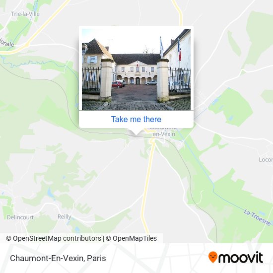 Mapa Chaumont-En-Vexin