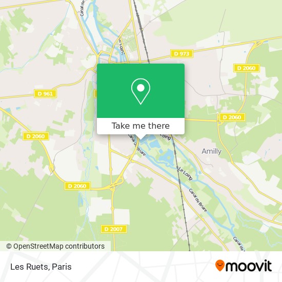 Les Ruets map