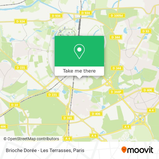 Brioche Dorée - Les Terrasses map