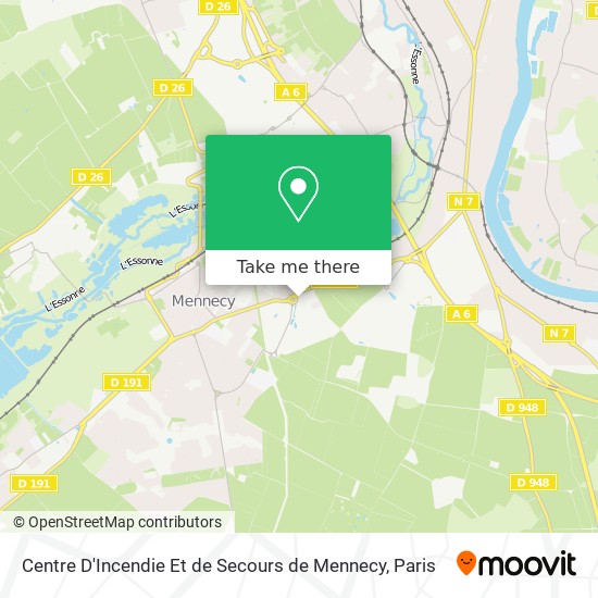 Centre D'Incendie Et de Secours de Mennecy map