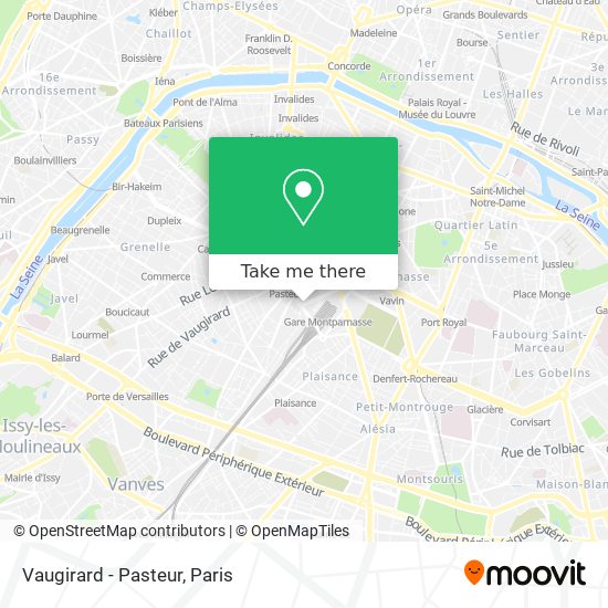 Vaugirard - Pasteur map