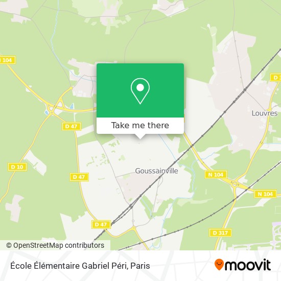 Mapa École Élémentaire Gabriel Péri